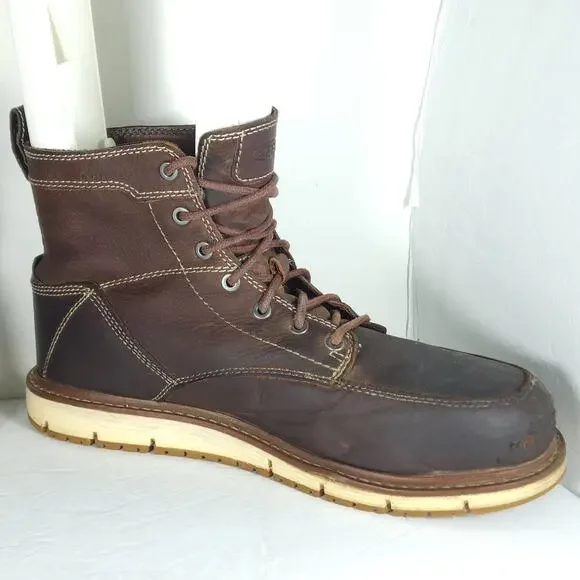 Keen Men’s San Jose 6 US 10,5D Brown Leather Utility Aluminum Toe Work Boots